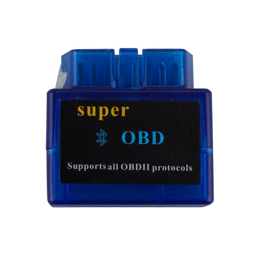 V1.5 Mini ELM327 ELM 327 OBD2 Bluetooth Interface Auto OBDII Diagnostic Scanner (Blue)