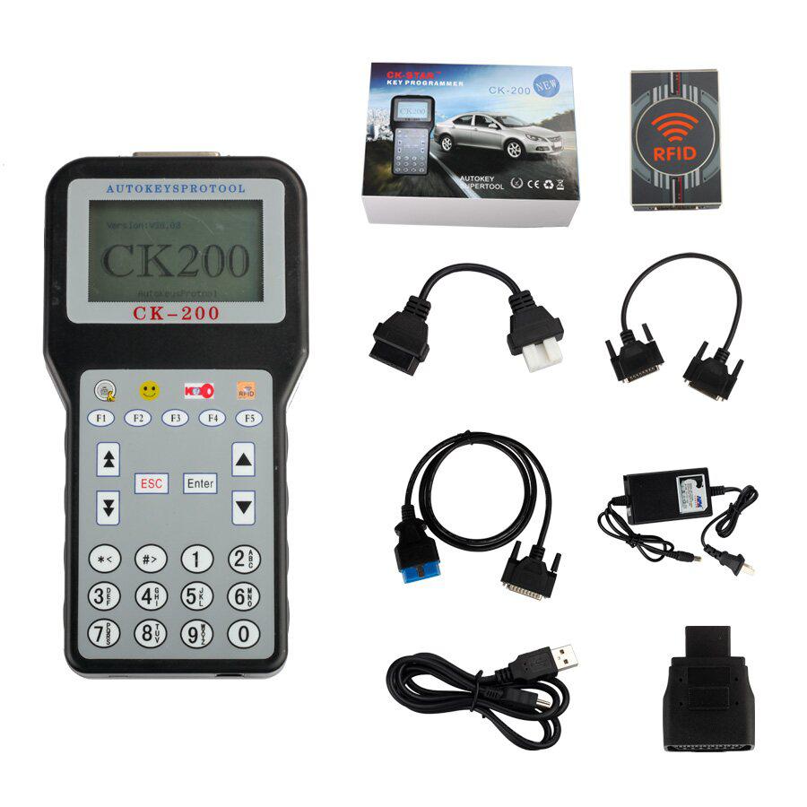 V50.01 CK-200 CK200 자동 키 프로그래머 CK-100 업데이트 DHL 무료 배송