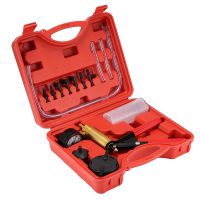 2021 New Manual Vacuum Bleeding Brake Fluid Bleeder Tools Vacuum Pistol Pump Tester Kit Aluminum Pump Pressure Vacuum Gauge