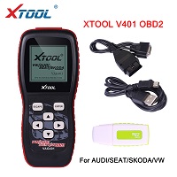 XTOOL VAG401 OBD2 자동 스캐너 진단 도구, 아우디/VW/SEAT/SKODA 전용 에어백 리셋 ABS 코드 리더기, VAG 무료 업데이트