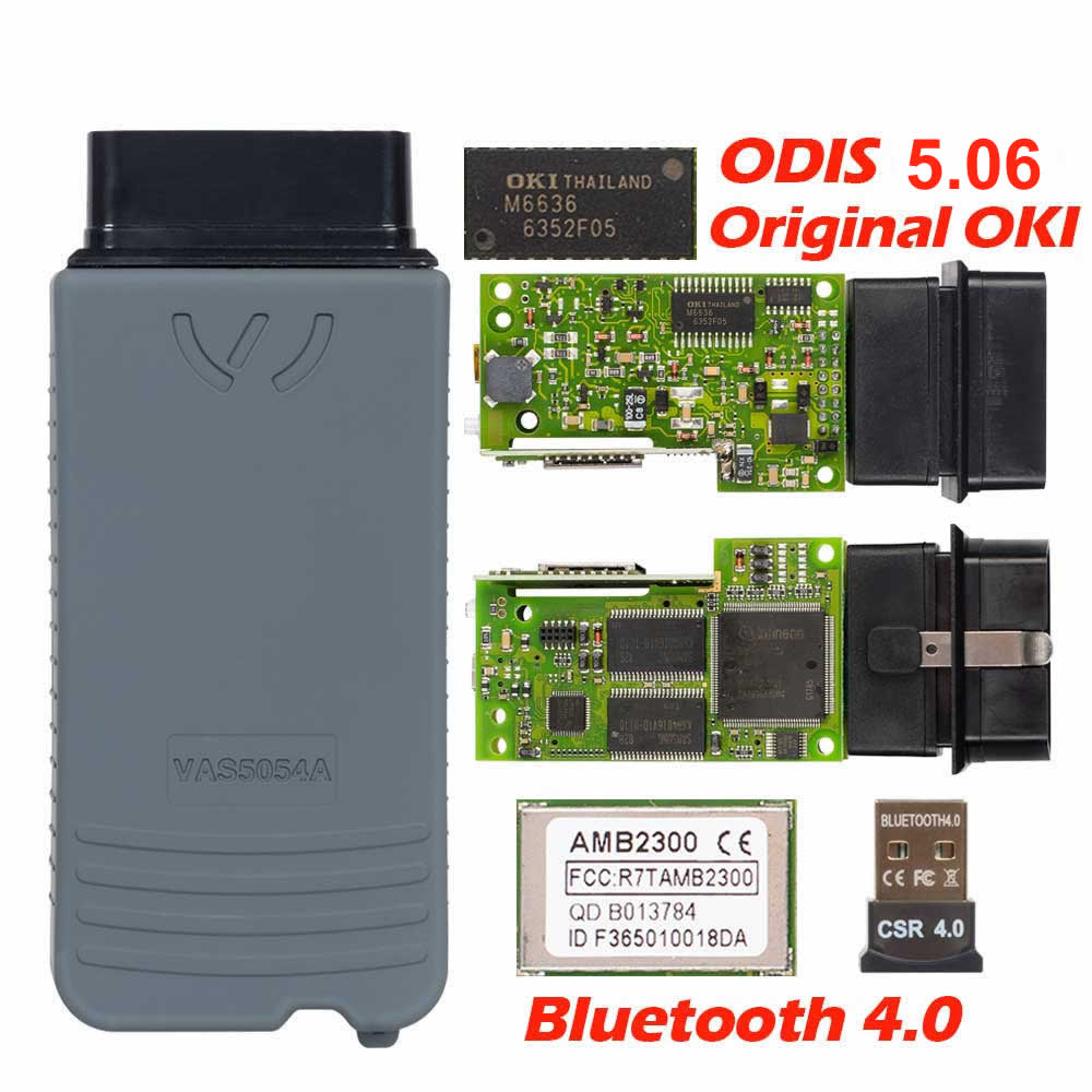 El último vas 5054 v5.2.6 V - w Audi Bentley Lamborghini herramienta de diagnóstico vas5054a vas 5054a lector de código Bluetooth escaneador de chip completo original Oki