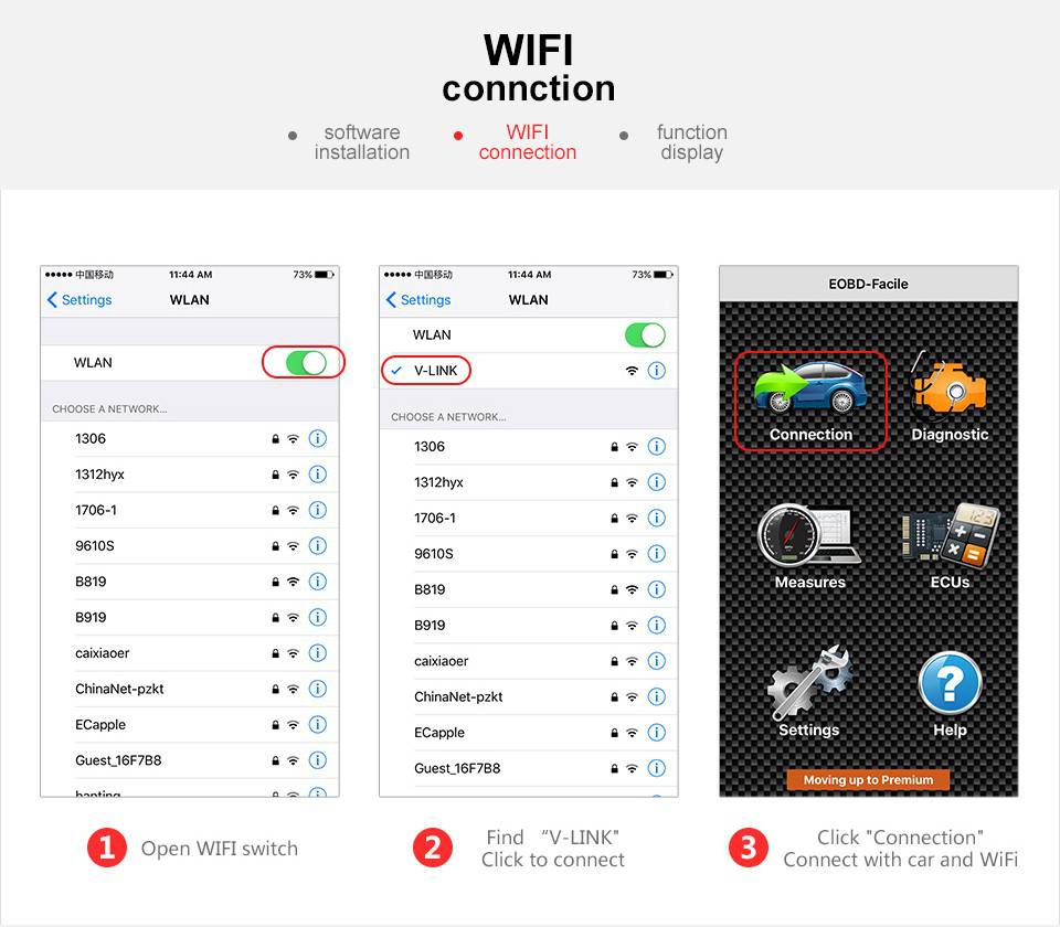 Vgate ICAR 2 versión WiFi elm327 lector de código obd2