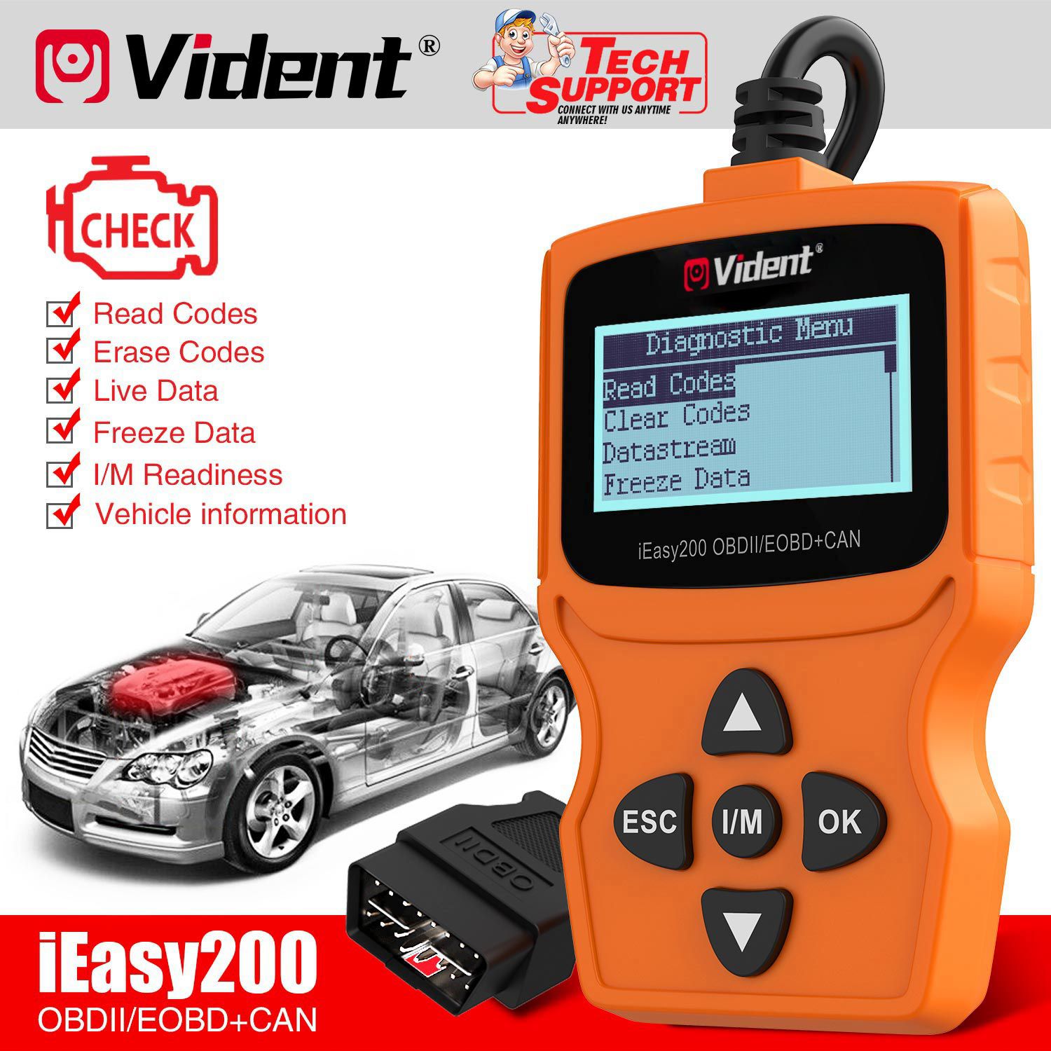 Video iasy200 obdii, eobd, lector de código can