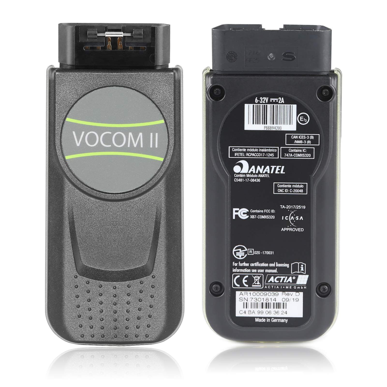 기본 미니 볼보 Vocom II 어댑터 88894200 트럭 진단 도구는 볼보/르노/UD/Mack 트럭의 Wifi 작동을 지원합니다.