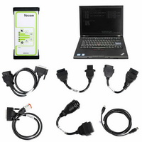 La nueva interfaz de diagnóstico de camiones vocom 88890300, para camiones Volvo / re - nault / ud / mack, está disponible en cualquier momento con el ordenador portátil Lenovo t410