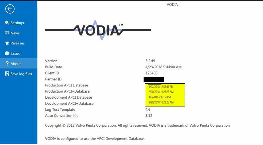 Latest version Volvo Vodia Penta VODIA 5.2.50 with One Time Free Activation works with VOCOM