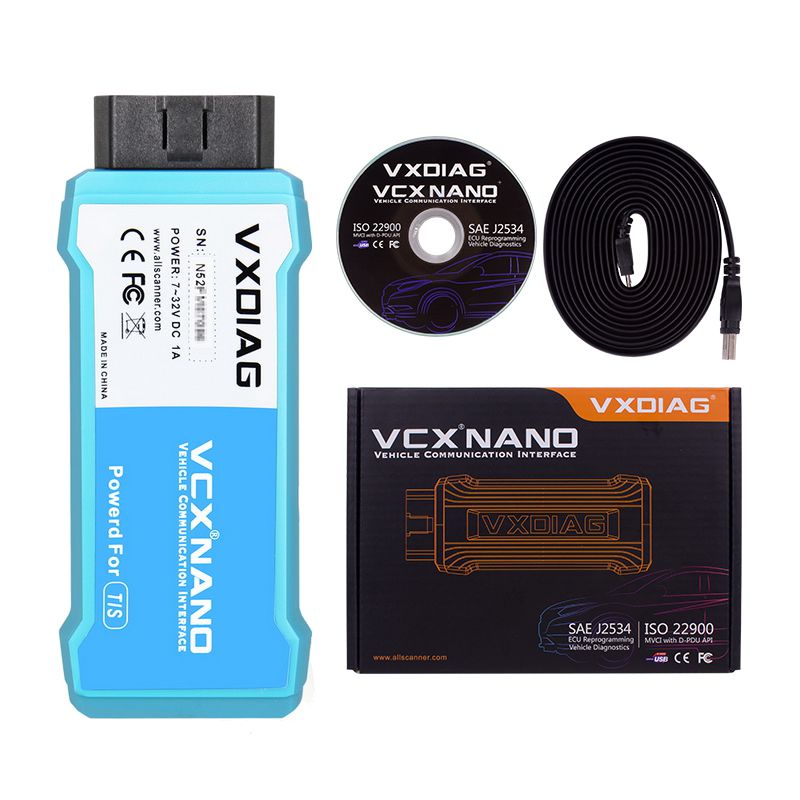  Wifi VXDiag VCX Nano for Toyota TIS Techstream V17.30.011 Compatible with SAE J2534 Support Year 2020