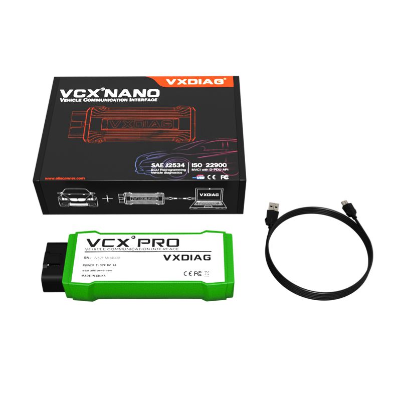 VAG 코드 읽기/키 프로그래머용 VXDIAG NANO PRO OBD2 Professional 자동차 진단 도구 포드 사브 ECU 프로그래머