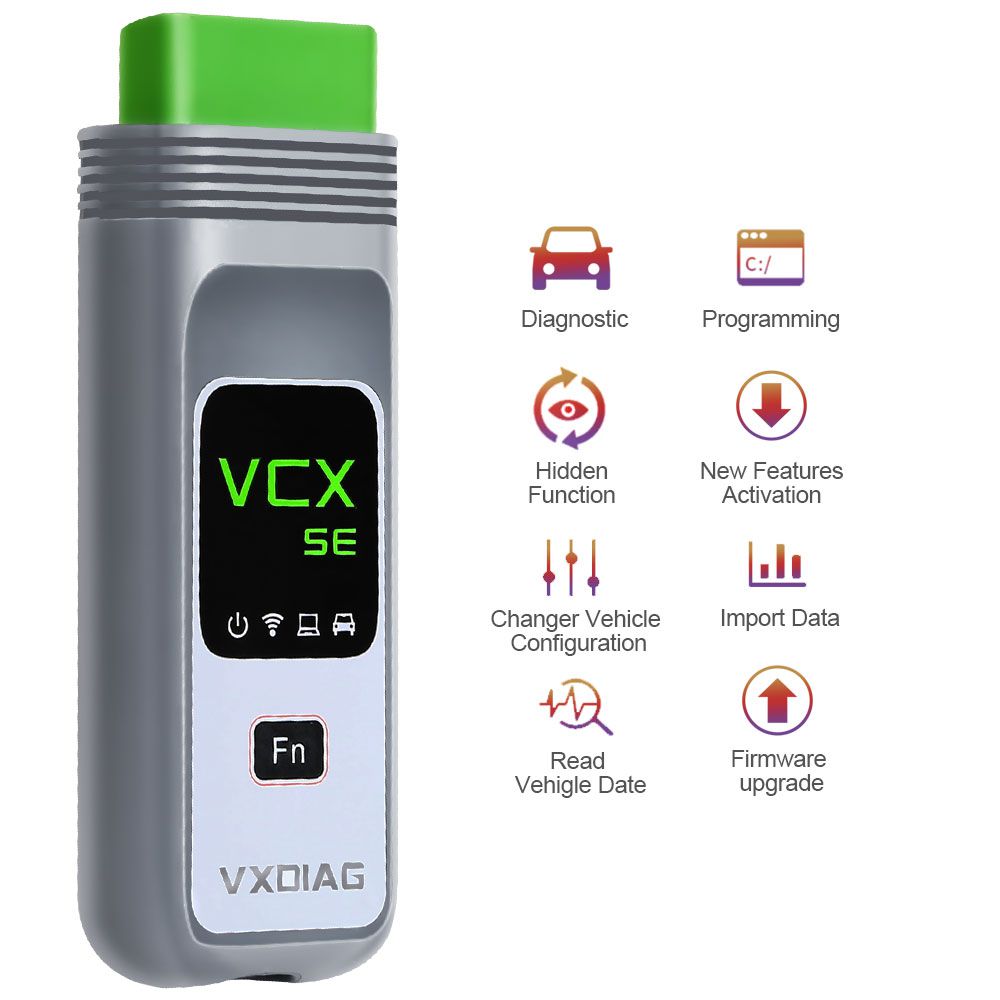  VXDIAG VCX SE Pro Diagnostic Tool with 3 Free Car Software GM /Ford /Mazda /VW /Audi /Honda /Volvo /Toyota /JLR /Subaru