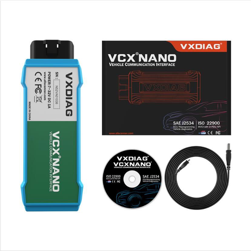 Vxdiag vcx Nano vas6154 v5.03 / v4.4.10 OBD obd2 WiFi herramienta de diagnóstico automotriz la misma vas5054a 6154 para Volkswagen Skoda