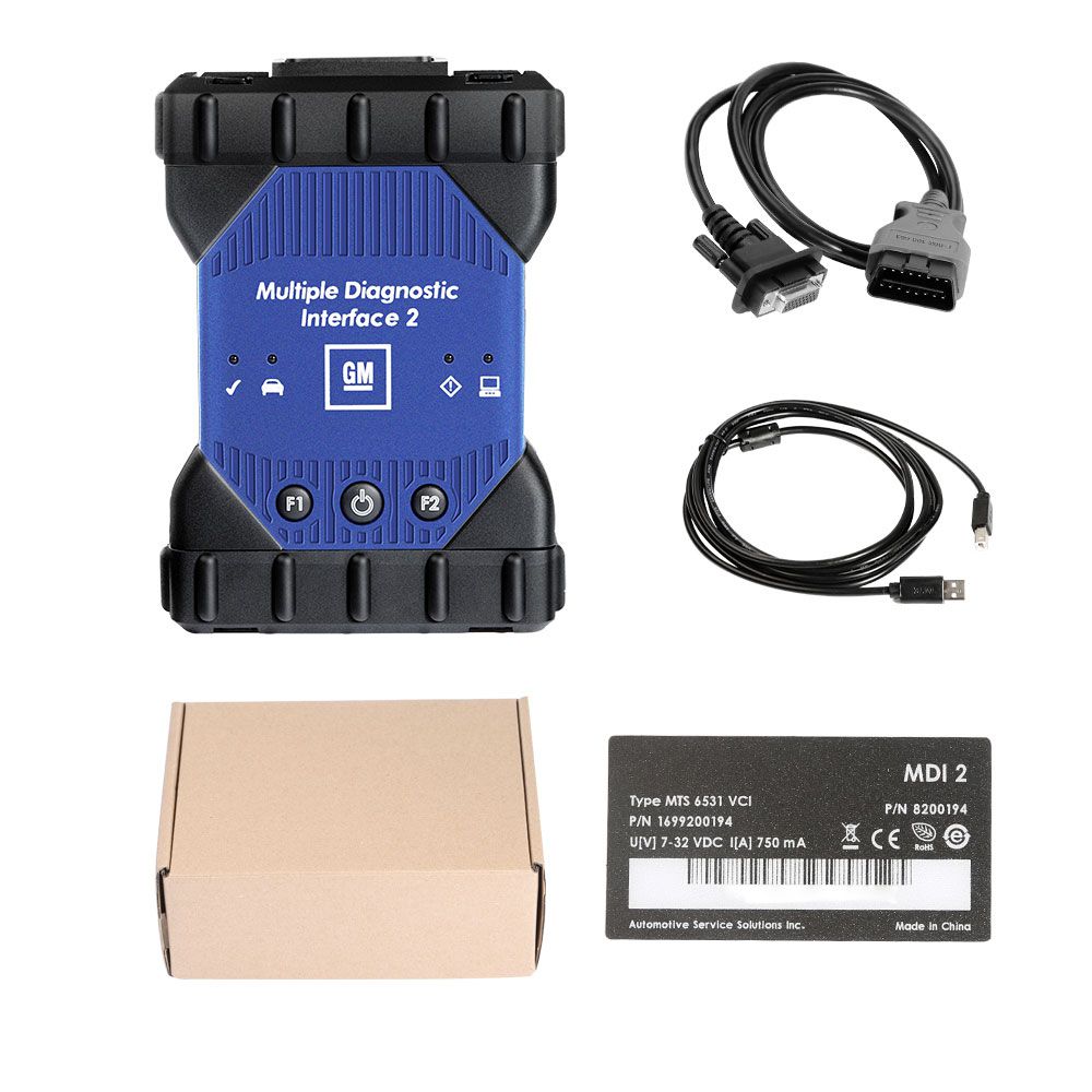 Wifi GM MDI 2 Diagnostic Interface with V2022.2 GM MDI Software Pre-installed on Lenovo T410 Laptop I5 CPU 4GB Memory Ready to Use