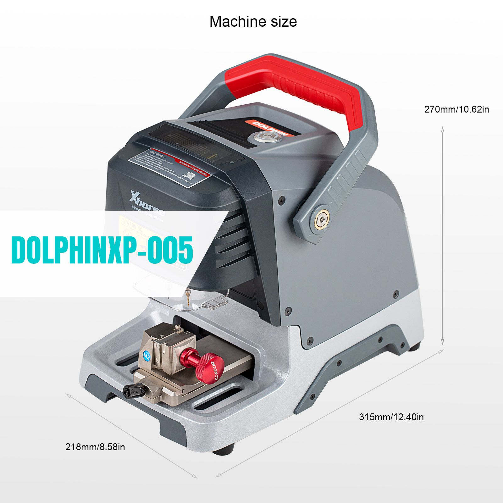 V1.5.9 Xhorse Dolphin XP-005 Key Cutting Machine Multi-Language Cut Sided/Track/Dimple/Tibbe Keys