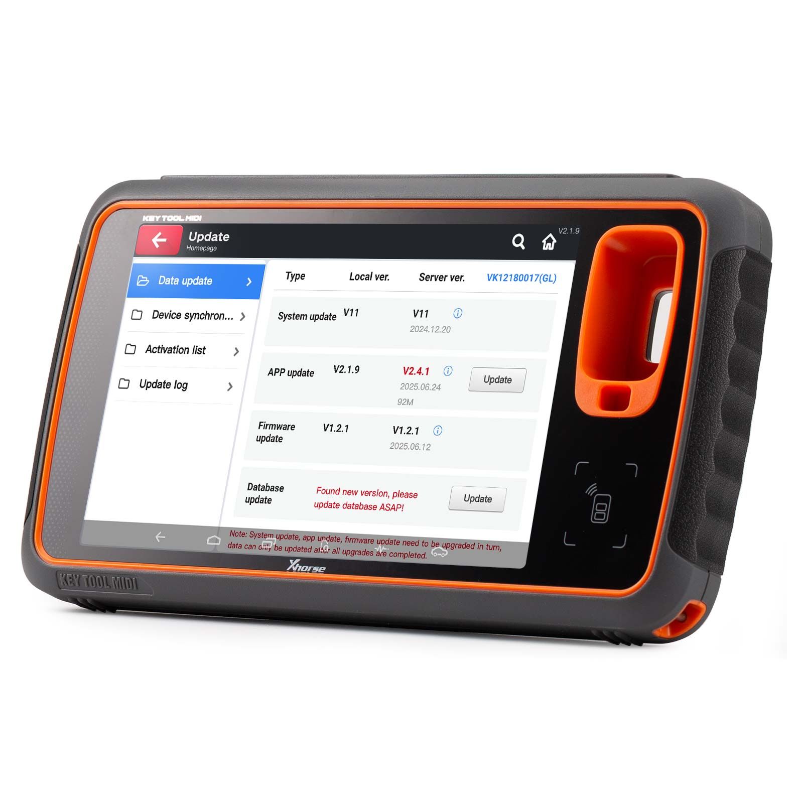 2025 Xhorse Key Tool MIDI All-in-One Advanced Version for IMMO/ TPMS/ Programming/ Diagnostics Tool