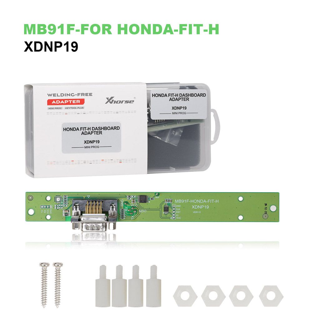  Xhorse Solder-Free Adapters and Cables Full Set XDNPP0CH 16pcs Work with VVDI Prog/ MINI PROG and KEY TOOL PLUS