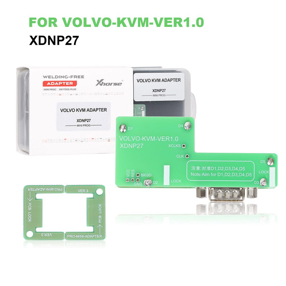  Xhorse Solder-Free Adapters and Cables Full Set XDNPP0CH 16pcs Work with VVDI Prog/ MINI PROG and KEY TOOL PLUS