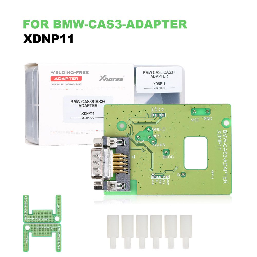  Xhorse Solder-Free Adapters and Cables Full Set XDNPP0CH 16pcs Work with VVDI Prog/ MINI PROG and KEY TOOL PLUS