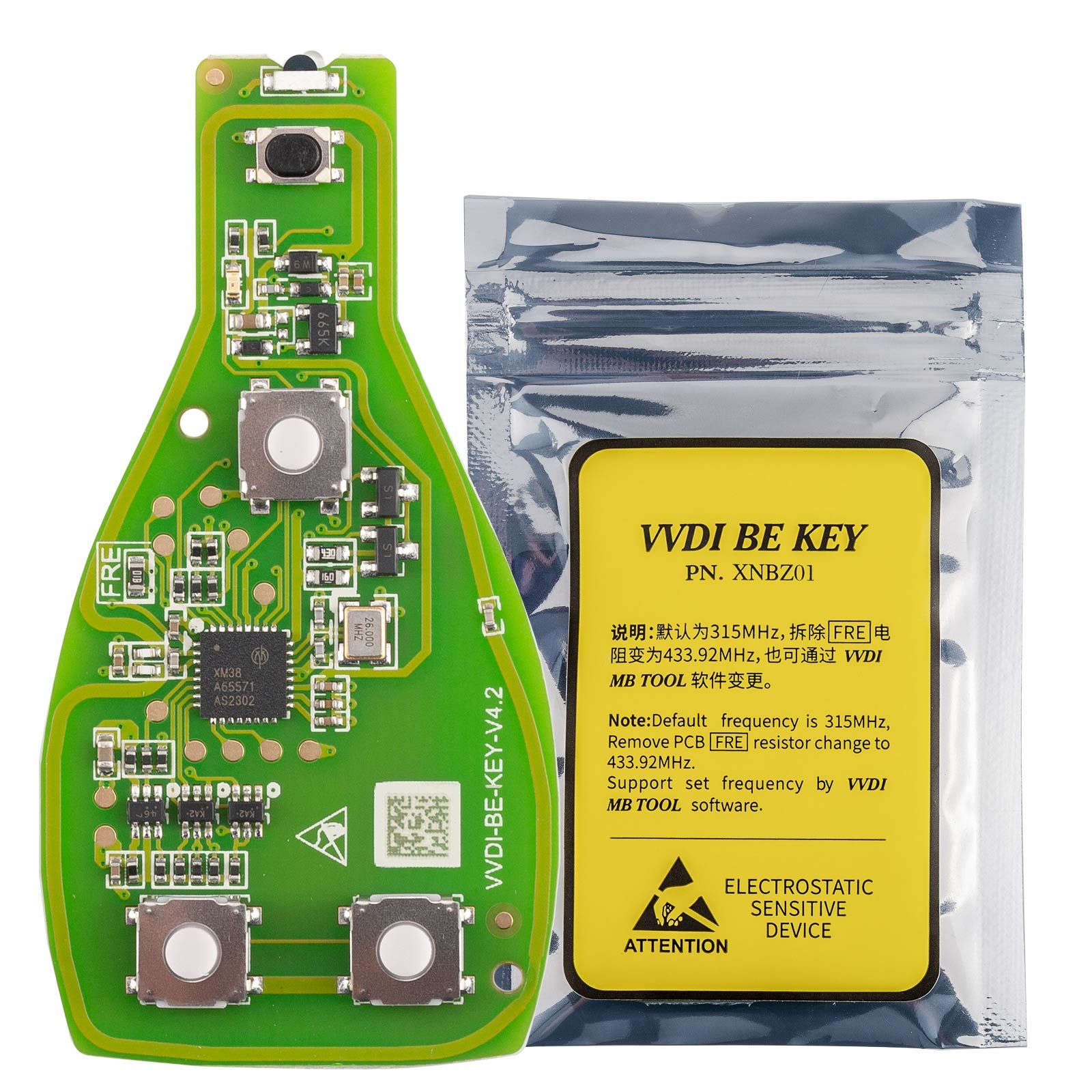 Xhorse VVDI BE Key Pro 개선 사항 5개/배치 VVDI MB 도구에 대한 5개의 무료 토큰