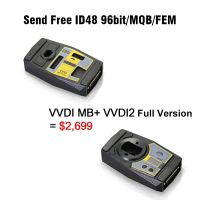 Conjunto completo de herramientas vvdi2 + xhorse vvdi mb, con tokens infinitos de 1 año