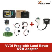 Programador original xhorse vvdi prog, equipado con adaptadores Land Rover kvm, sin necesidad de soldadura