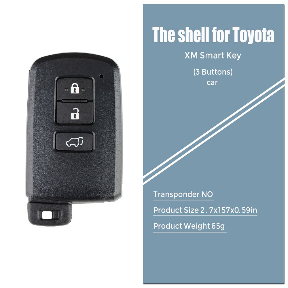 Xhorse vvdi Toyota XM SMART Key Shell 1765 botones 5 / lote