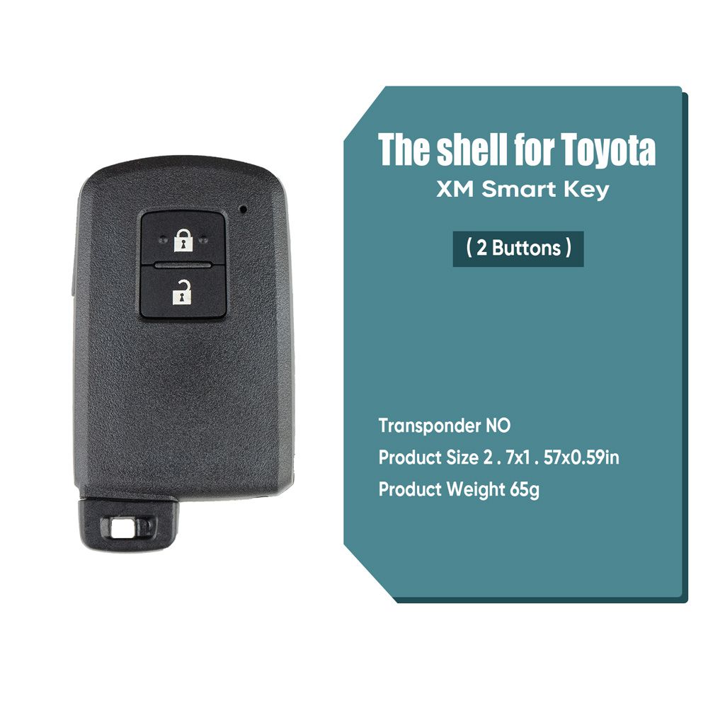 Xhorse vvdi Toyota XM SMART Key Shell 1746 botones 5 / lote