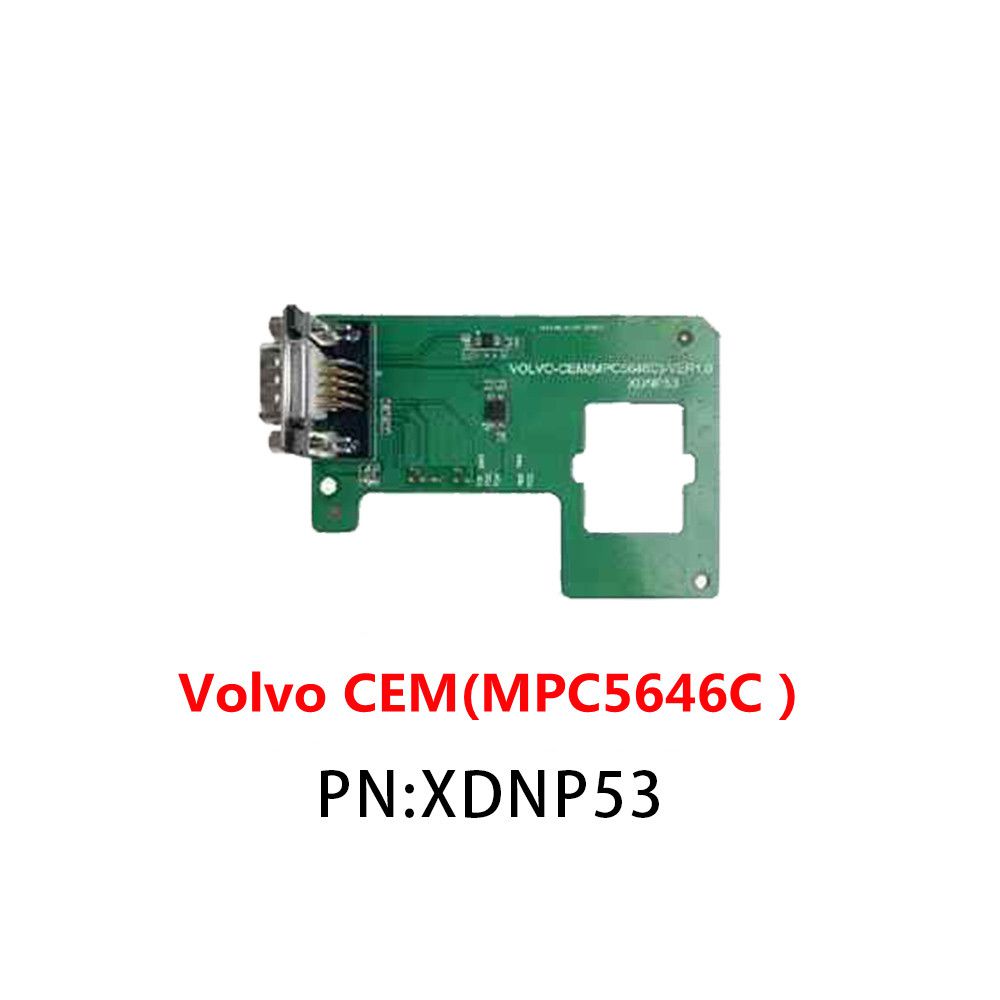 Los adaptadores xhorse xdnp53 Volvo Cem (mpc5646c) se utilizan con mini prog y Key Tool plus