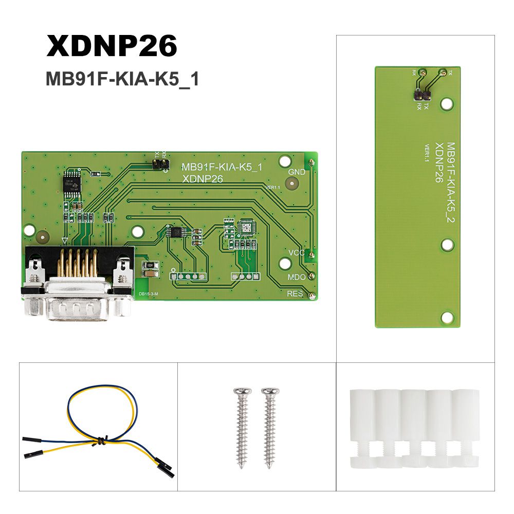 Xhorse XDNPP3 MB91F Doshboard Adapters 용접 면제 혼다 기아 현대 패키지는 VVDI Prog/MINI Prog 및 KEY TOOL PLUS와 함께 사용