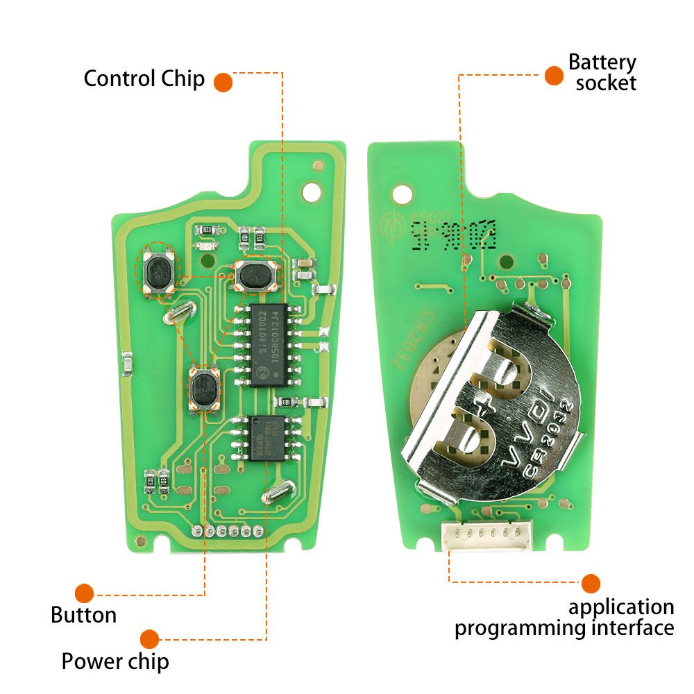 Audi 5 piezas / lote xhorse xkau01en Wire universal voltereta llave de control remoto 3 botones