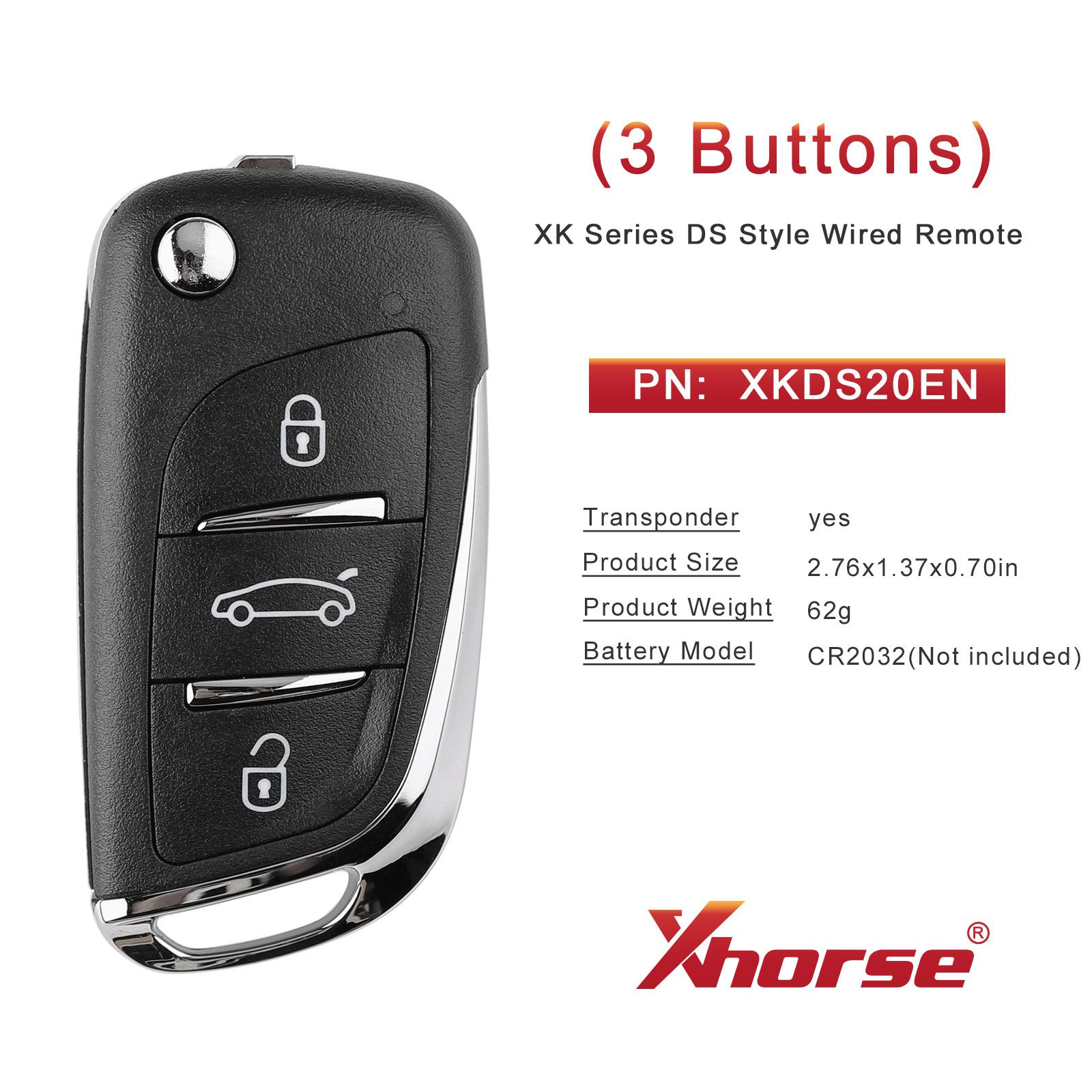 2025 Xhorse XKDS20EN DS 양식 보편적인 원격 열쇠 5pcs/lot