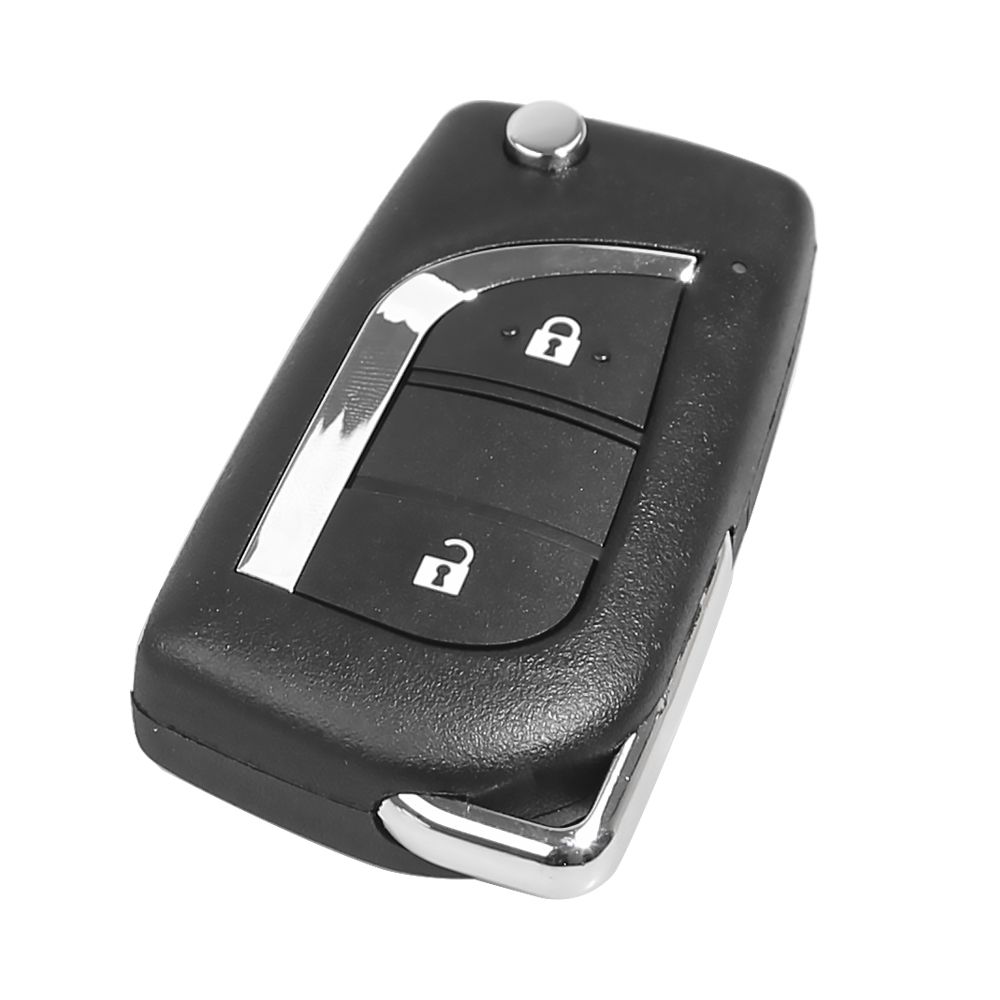 Xhorse xkto01en Toyota 2 Button general remote control key, para la herramienta de clave vvdi y vvdi 2 (versión en inglés) 5 piezas / lote