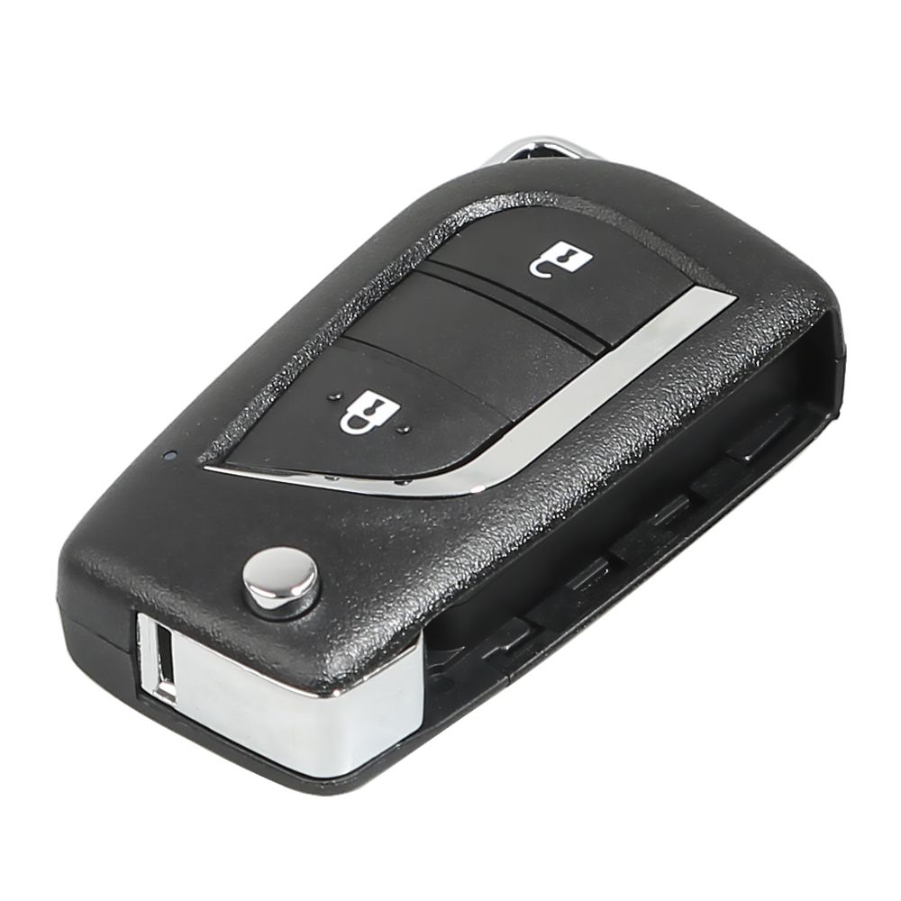 Xhorse xkto01en Toyota 2 Button general remote control key, para la herramienta de clave vvdi y vvdi 2 (versión en inglés) 5 piezas / lote