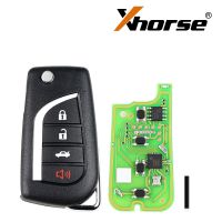 Xhorse XKTO10EN Wire 리모컨 키 Toyota Flip 4 버튼 영어 버전 5종/배치