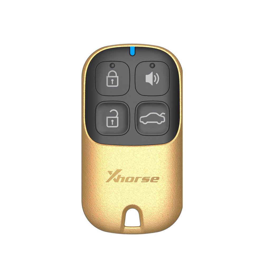 Xhorse xkxh02en llave de control remoto universal 4 botones estilo dorado herramienta de llave vvdi versión en inglés 5 piezas / lote