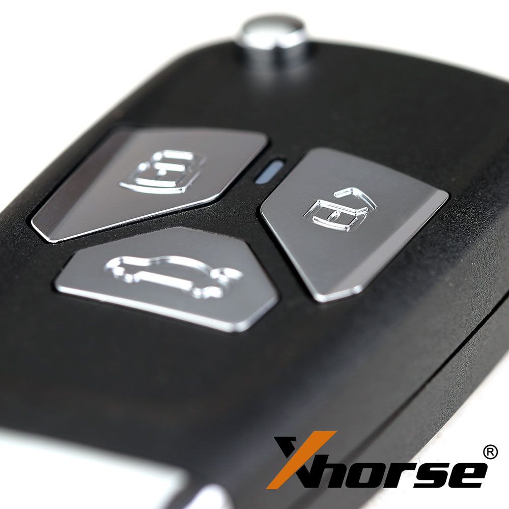 Xhorse xnau01en estilo Audi inalámbrico vvdi llave de control remoto con solapa universal, con botón 3 / 4, 5 / lote