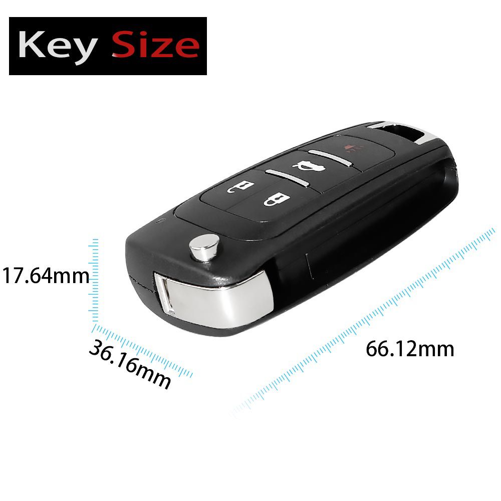Xhorse Universal Wireless Flip Remote Key 4 Buttons Buick Type XNBU01EN 