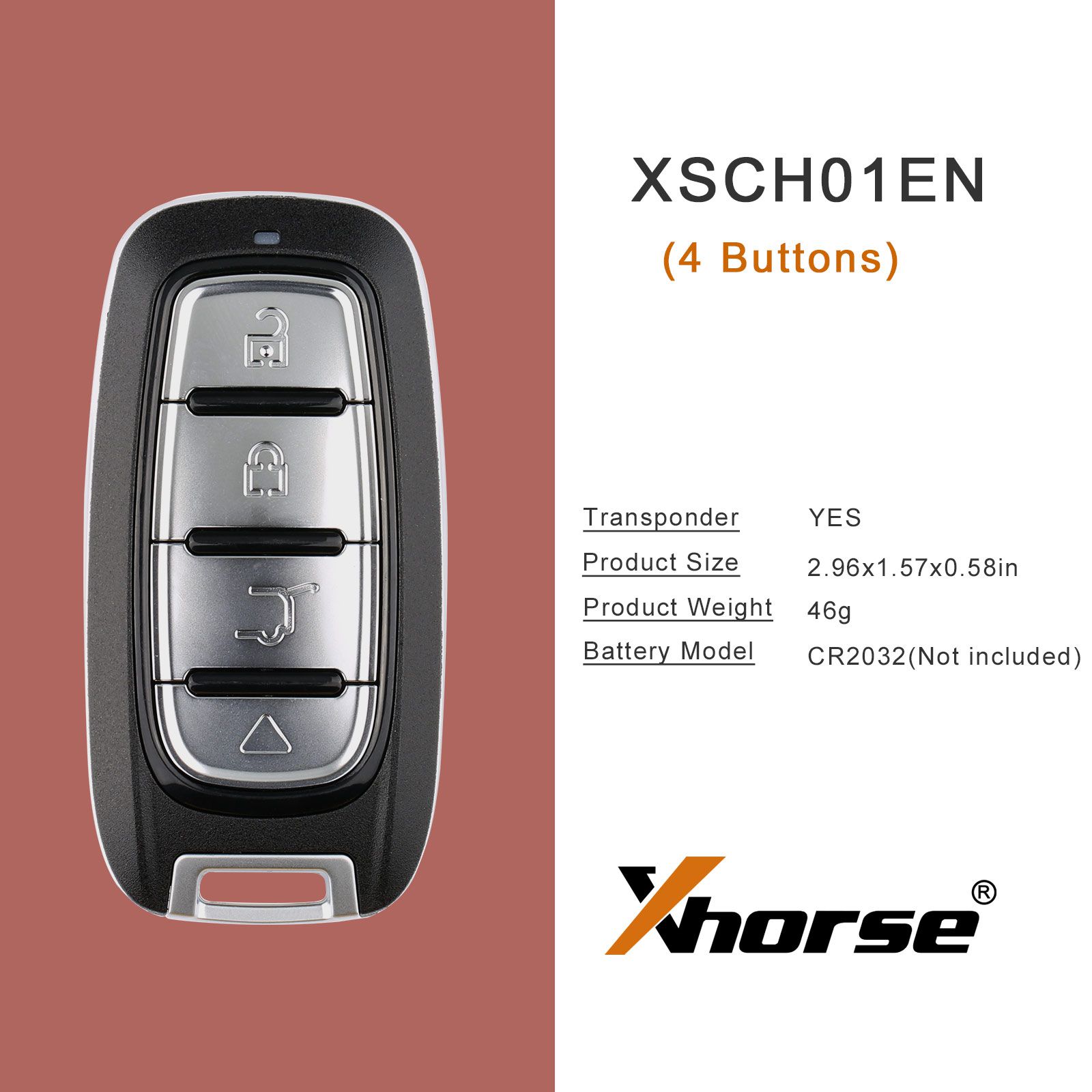 El último modelo xhorse xsch01en ke.lsl de 2023, la llave inteligente universal xm38, 5 piezas por lote