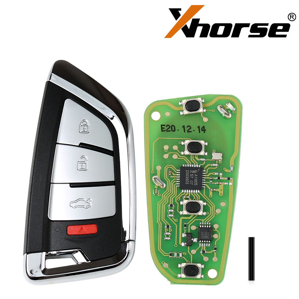 Xhorse XSKF20EN 스마트 리모컨 키 나이프 스타일 4 버튼 영어 버전 5 개/배치