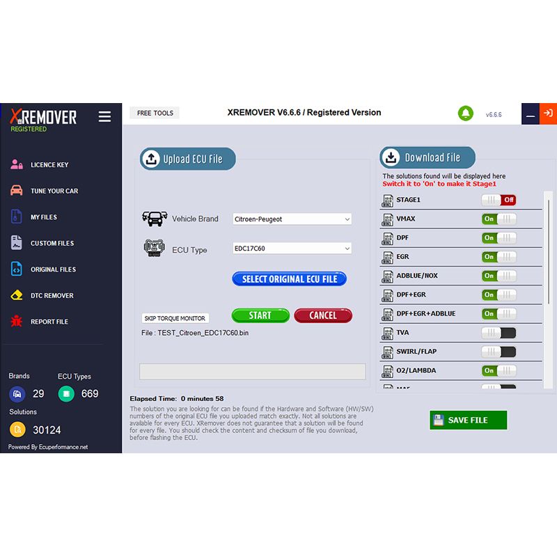 2026 Newest XRemover AI Chip Tuning 1 Month Software License 5 Files Per Day Supports Stage1