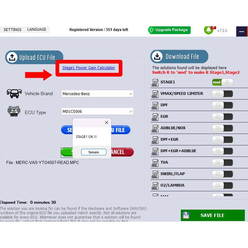 2026 Newest XRemover AI Chip Tuning 1 Month Software License 5 Files Per Day Supports Stage1