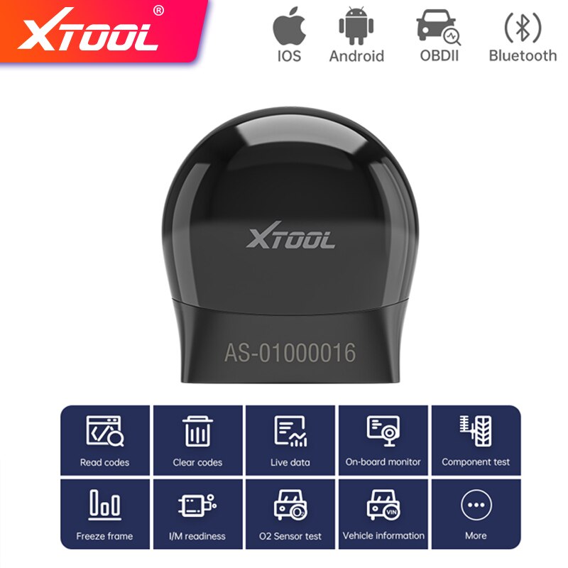 XTOOL ASD60 OBD2 스캐너는 벤츠-폭스바겐-BMW 전자동 OBD II 코드 판독기에서 IOS/Android를 지원하며 15개의 재설정 기능을 제공합니다.