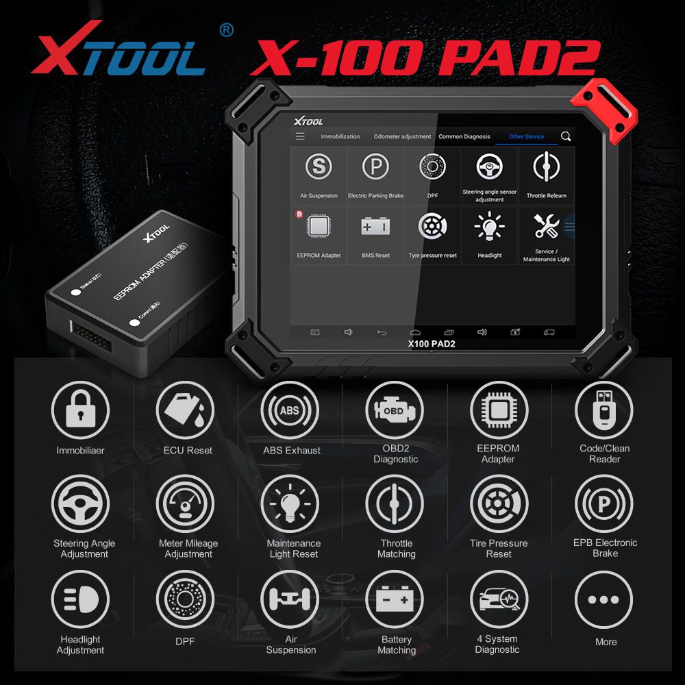 XTOOL X-100 PAD 2 특수 기능 전문가 업데이트 X100 PAD
