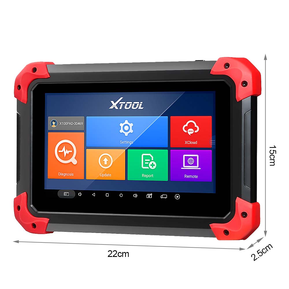 Xtool X - 100 PAD tablet Key Program con adaptadores EEPROM admiten funciones especiales