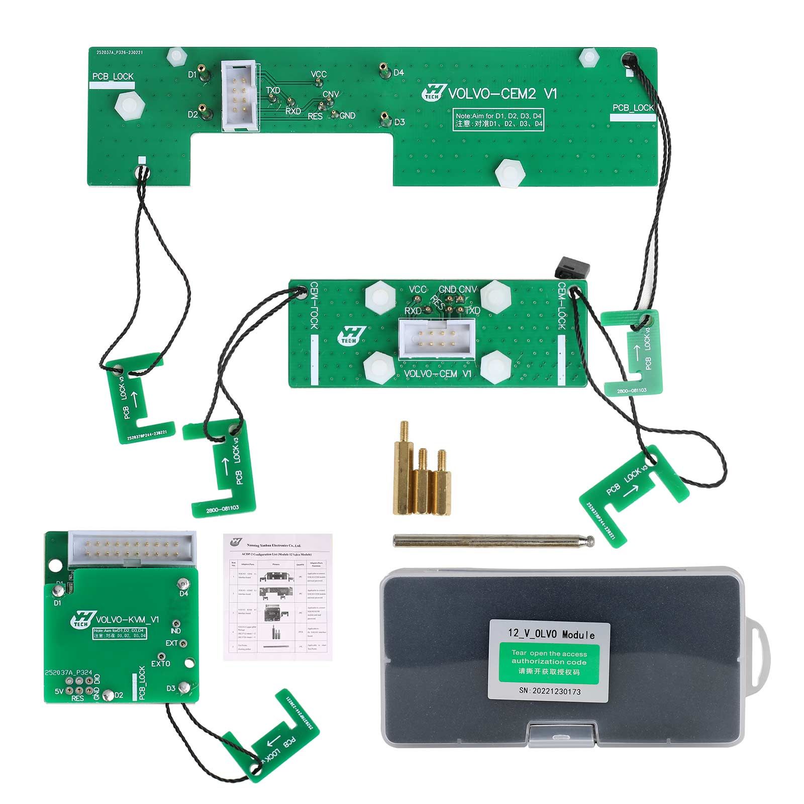 2025 Yanhua ACDP-2 Locksmith Package with Module 1/2/3/7/9/10/12/20/24/29/31/33/34 for BMW Land Rover Porsche Volvo VW Audi Add Keys & All Key Lost