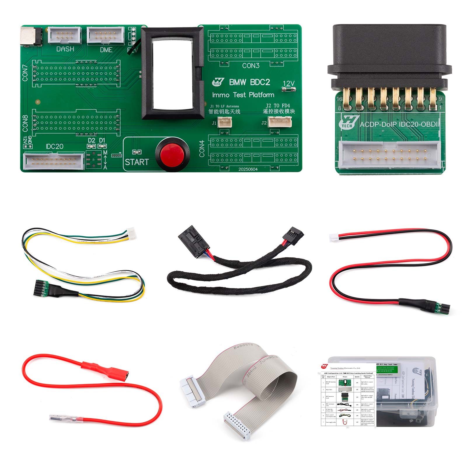 Yanhua ACDP2 BMW BDC2 AKL Package ACDP-2 Hardware + Module 3 + Module 38 + BDC2 Keys Learning Bench Platform + B48/B58 Interface Board