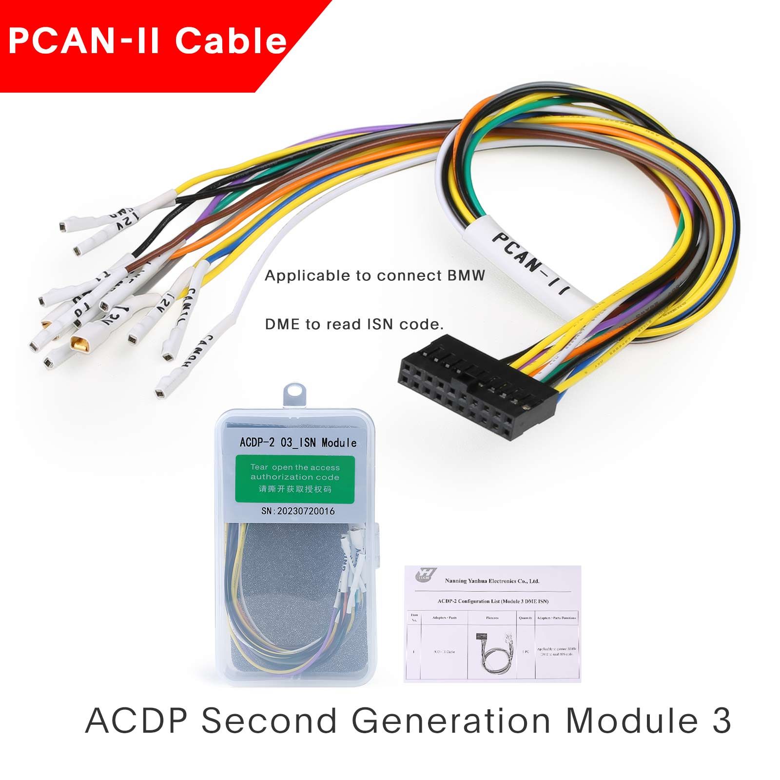 Yanhua ACDP2 BMW BDC2 AKL Package ACDP-2 Hardware + Module 3 + Module 38 + BDC2 Keys Learning Bench Platform + B48/B58 Interface Board
