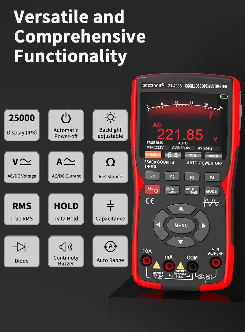 ZOYI ZT-703S 3-in-1 Oscilloscope