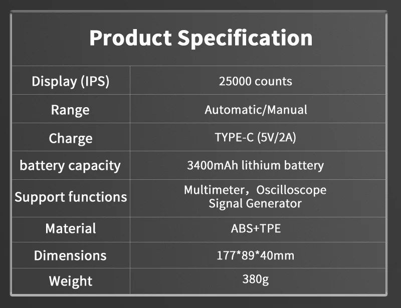 ZOYI ZT-703S 3-in-1 Oscilloscope