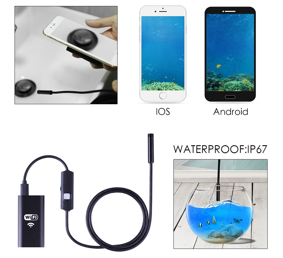 1200P WIFI Endoscope Camera