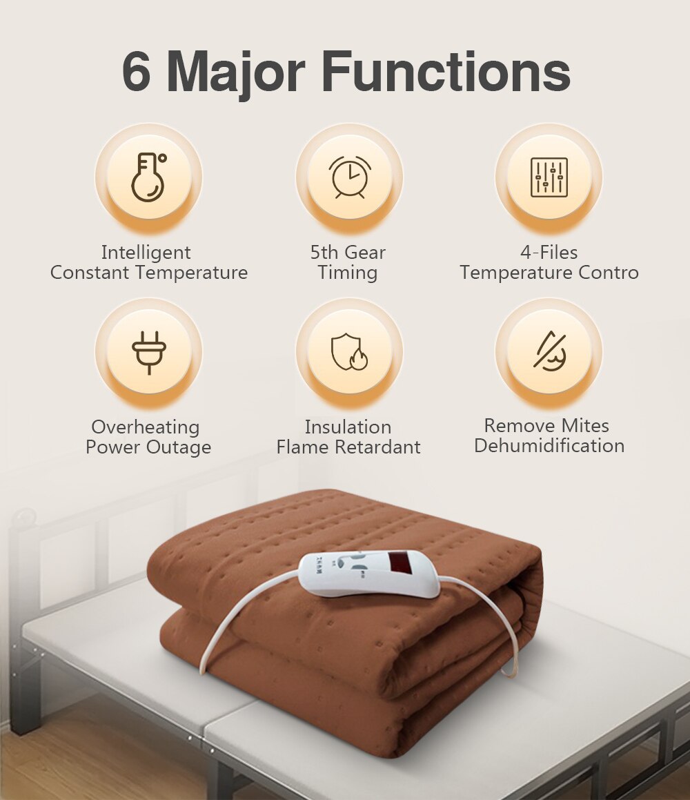 220V Automatic Electric Blanket Heating Thermostat Throw