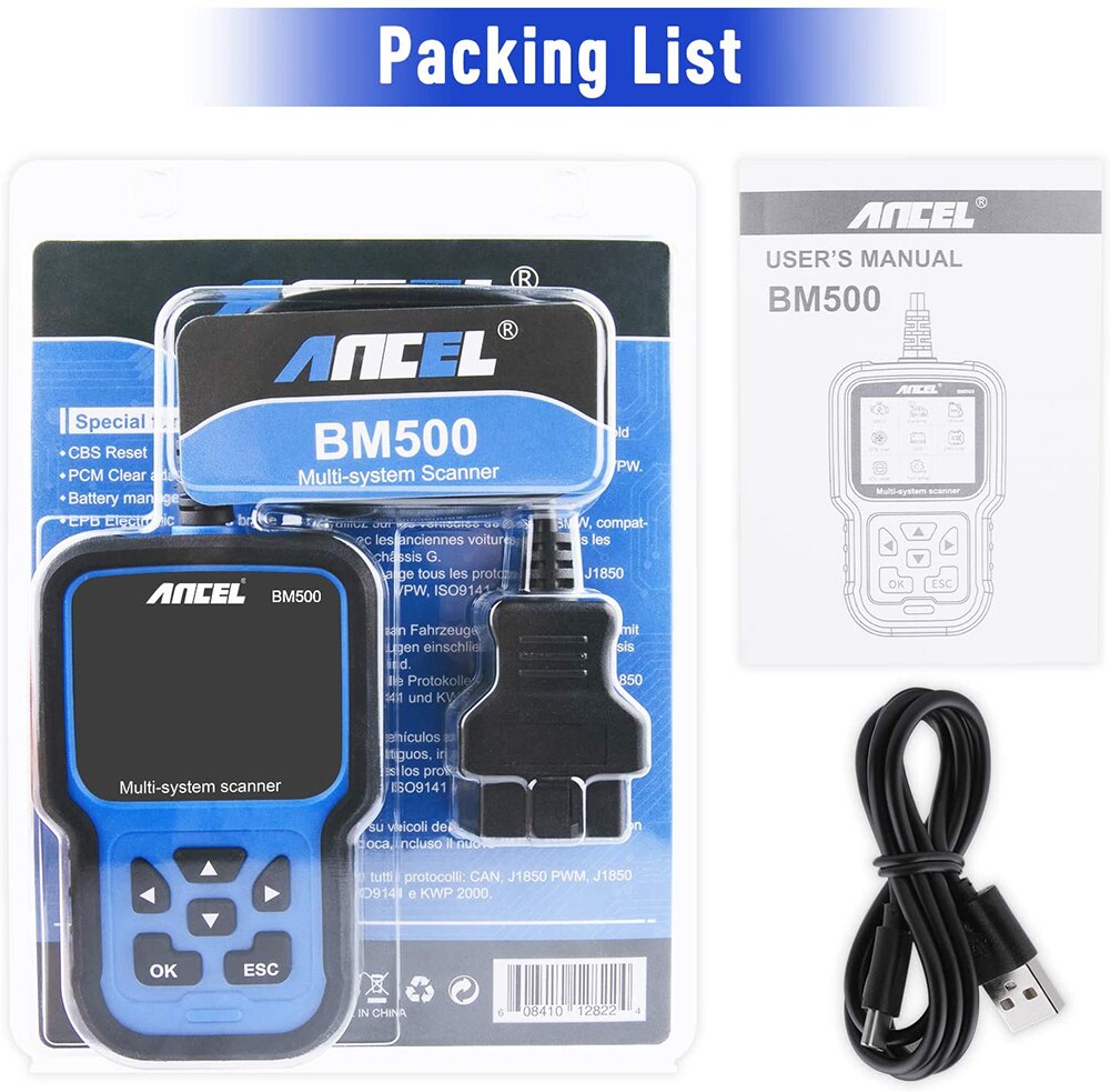 ANCEL BM500 OBD2 스캐너